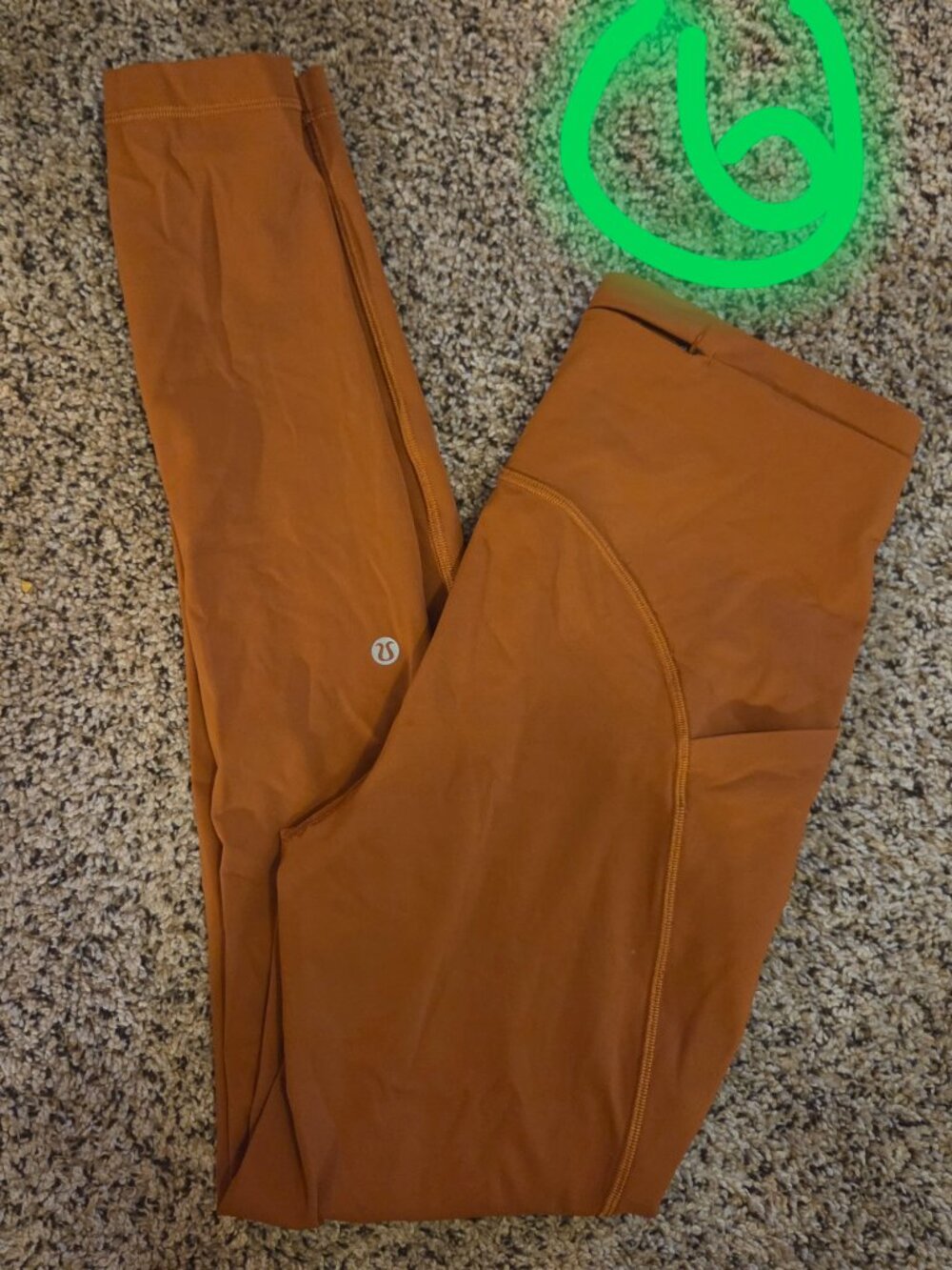 LULULEMON Butternut Brown SWIFT SPEED High-Rise 28" Tight WOMEN size 6